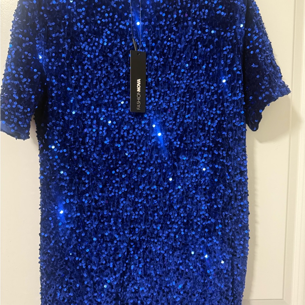 Poshmark Blue Sequin Dress